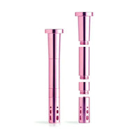 Chill Steel Pipes Dura-Stem Unbreakable Aluminium Downstem for Bongs & Water Pipes - pink