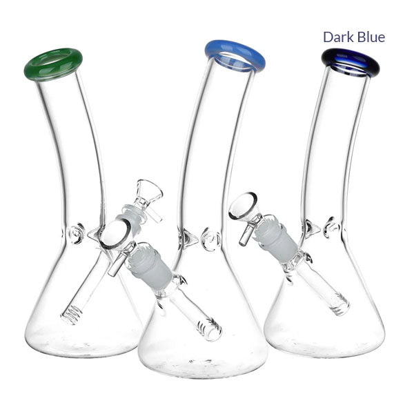 Classic Bent Neck 9.5" Beaker Glass Water Pipe