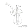 Clear Mushroom 6.5" Glass Water Pipe – premium bong with fast shipping Australia-wide - left
