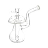 Clear Mushroom 6.5" Glass Water Pipe – premium bong with fast shipping Australia-wide - right