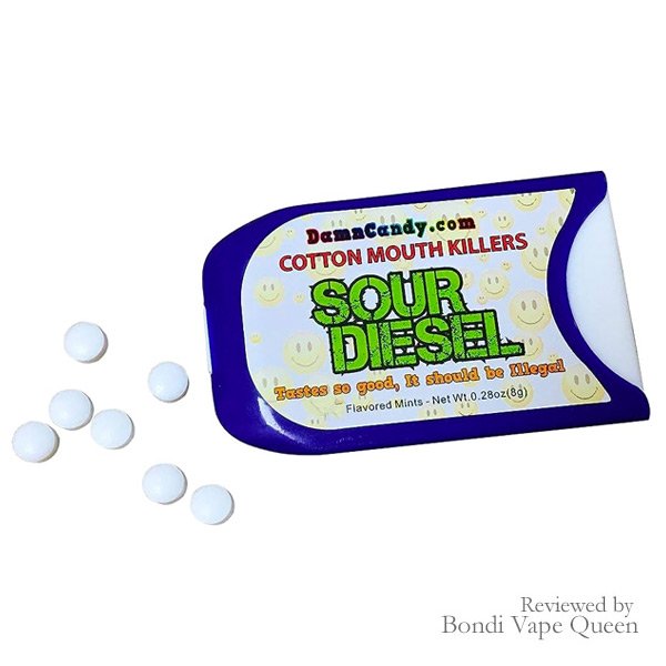 Cotton Mouth Killers Candy Mints – Sour Diesel (Apple Flavour)