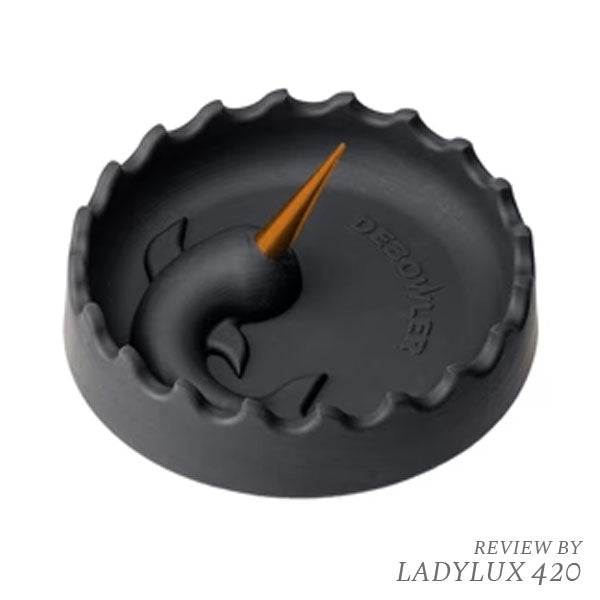 Debowler Narwhal Silicone Ashtray with Orange Spike – Fast Shipping Australia-Wide
