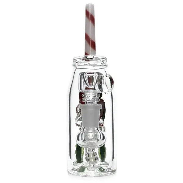 Empire Glassworks 8" Strawberry Cucumber Bong – Borosilicate Glass, fast shipping Australia-wide - back