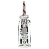 Empire Glassworks 8" Strawberry Cucumber Bong – Borosilicate Glass, fast shipping Australia-wide - back