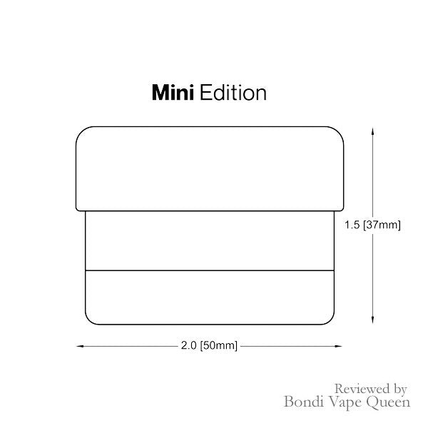 Flower-Mill-Mini-Edition-2.0-inch-Mill-Aluminium-3-piece-dimensions