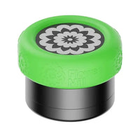Flower Mill 2.0-inch silicone grinder grip sleeve for improved comfort and control - neon green