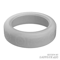 Flower Mill 2.5-inch silicone grinder grip sleeve for improved comfort and control - clear