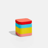 Flower by Edie Parker Colorblock Grinder for herbs and spices, stylish multi-piece grinder - red multi - front