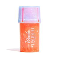 Flower by Edie Parker smell proof grinder and storage case for herbs and accessories - orange marble