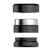Flower Mill Next Gen Premium 5 Piece 2.0" Stainless Steel Series Mill/Grinder - Black