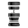 Flower Mill Next Gen Premium 5 Piece 2.5" Aluminium Series Mill/Grinder - Black