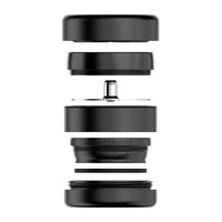 Flower Mill Next Gen Premium 5 Piece 2.5" Aluminium Series Mill/Grinder - Black