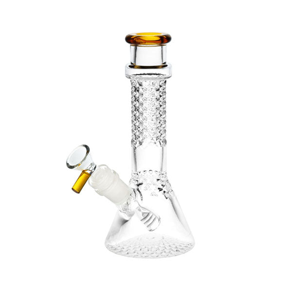 Fractal Mini Beaker Water Pipe w/Colour Accents