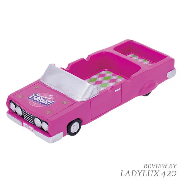 Fujima 10" Baked Pink Convertible Ashtray with Stash Trunk – Fast Shipping Australia-Wide 
