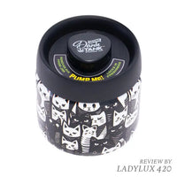 Fujima Dank Tank vacuum glass jar black & white cats – fast shipping Australia-wide