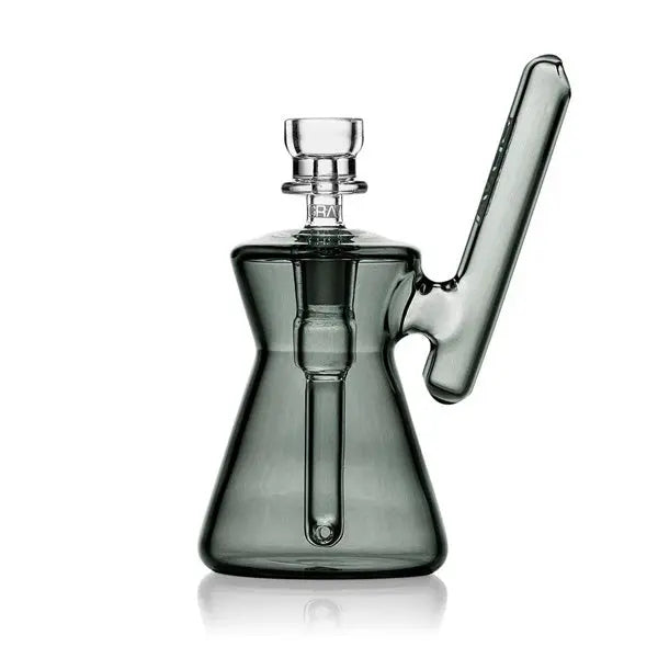 GRAV 4.75" Hourglass Pocket Bubbler 10mm Bowl – Fast Shipping Australia-Wide - side smoke