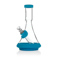 GRAV Deco 8.75" Glass Water Pipe with Silicone – Fast shipping Australia-wide - blue

