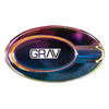 GRAV Ellipse Iridescent Effects Glass Ashtray
