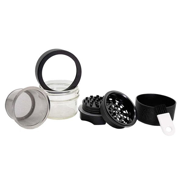 Goat AITH v.1 2.2" Herbal Grinder – Fast Shipping Australia-Wide - parts black

