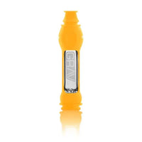 Grav 16mm Octotaster green hand pipe with protective silicone skin for portable, durable smoking - yellow