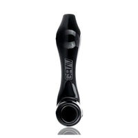 Grav 6″_14cms Classic Sherlock Pipe – Black Glass copy