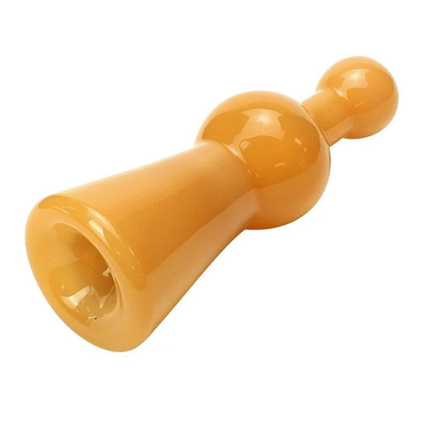 Grav Borosilicate Glass Big Bell Chillum 4" Hand Pipe - Opaque Glass