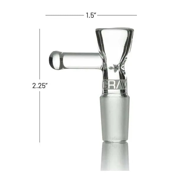 Grav Labs Triple Pinch Cone Bowl 14mm Male glass bong bowl accessory durable design