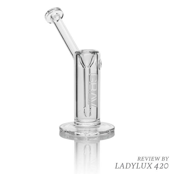 Grav Small 6" Upright Bubbler - White Logo