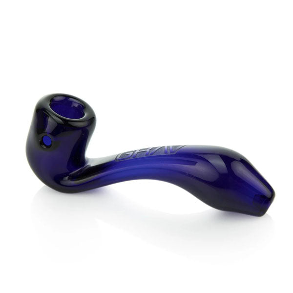 Grav 4" Mini Sherlock Pipe – Borosilicate glass, fast shipping Australia-wide - blue