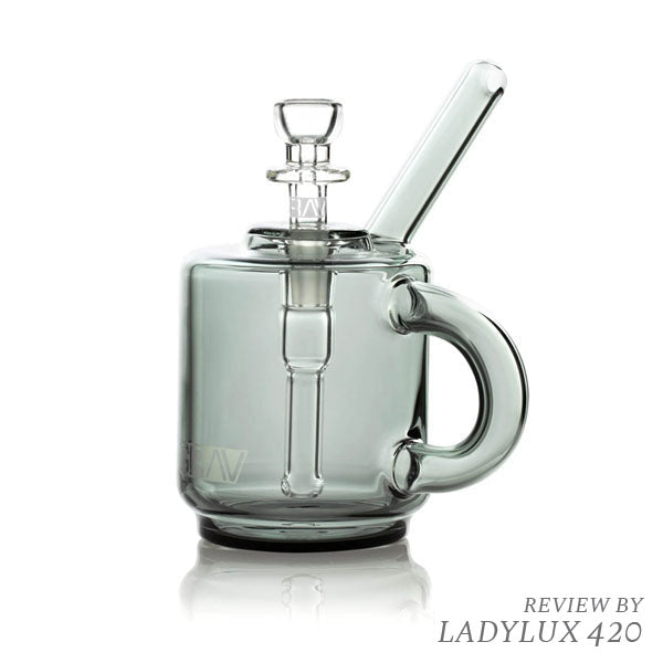 Grav Sip Series 4.25" Coffee Mug Pocket Bubbler - Smoked Glass