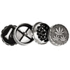 Hemp Leaf 2" Lattice 4pc Magnetised Metal Grinder