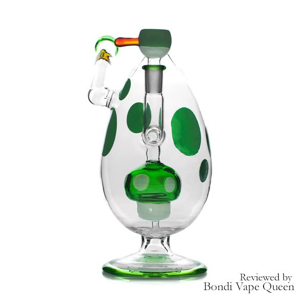 Hemper 9″ XL Spotted Egg Water Pipe – Green