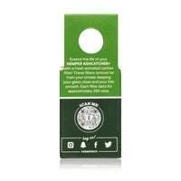 Hemper Ash Catcher Plus replacement activated carbon filter – fast shipping Australia-wide - box back