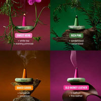 Houseplant by Droplet Droplets Incense Cones – Premium Aromatic Home Fragrance - 4 scents