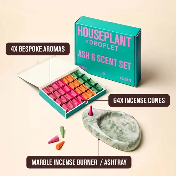 Houseplant by Droplet Ash and Scent Set – Designer Ashtray and Home Fragrance Set - lifestyle 2