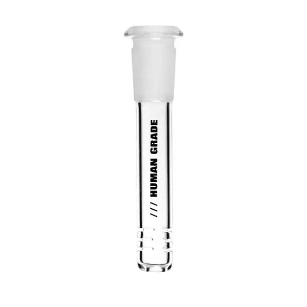Human grade 14mm glass downstem for bong, premium durable smoking accessory - 4 inch