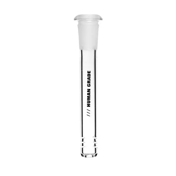 Human grade 14mm glass downstem for bong, premium durable smoking accessory - 5 inch