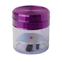 Human Grade 2.5 inch aluminum storage grinder Model 1A – sleek, durable herb grinder - purple