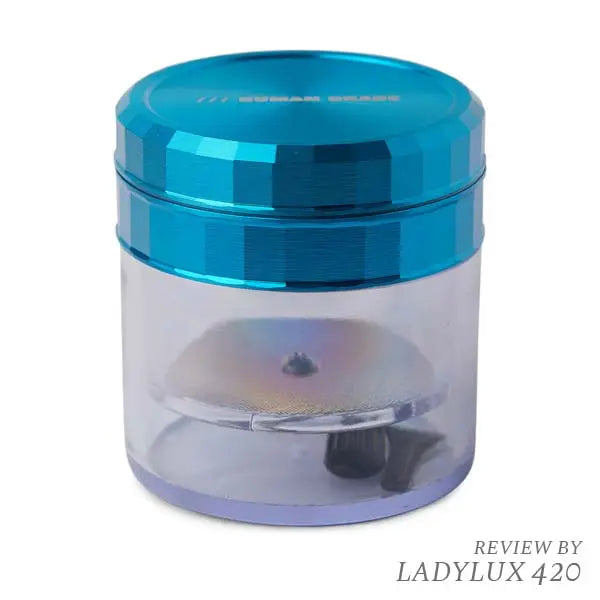 Human Grade 2.5 inch aluminum storage grinder Model 1A – sleek, durable herb grinder - blue