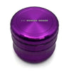 Human Grade 2.5" 4-Piece Aluminium Grinder – Durable Metal Herb Mill for Smooth Grinding - purple hero