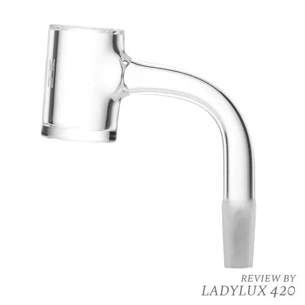 Human grade 14mm clear quartz banger, 90 degree standard bucket for dabbing