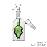 Human Grade The Skull green ash catcher 14mm 45 degree glass