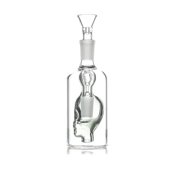 Human Grade “The Skull” 14mm 90° ash catcher glass smoking accessory - smoke - back