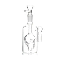 Human Grade “The Skull” 14mm 90° ash catcher glass smoking accessory - smoke