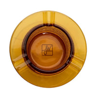 Jane West 20's Collection Ashtray – premium designer glass ashtray for stylish smoking setups - amber top