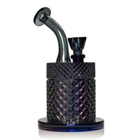 Jane West 20's Collection Bubbler – Elegant Glass Water Pipe for Smooth Smoking Experience - midnight