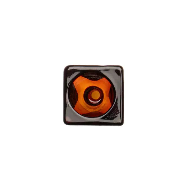 Jane West Twenties Collection 14mm Male Pull Out Bowl – Replacement Glass Bowl - amber top