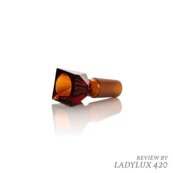 Jane West Twenties Collection 14mm Male Pull Out Bowl – Replacement Glass Bowl - amber