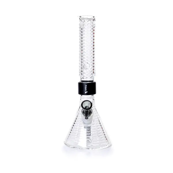 Jane West x Prism Modular Water Pipe – Premium Customizable Glass Bong - clear front
