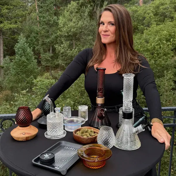 Jane West x Prism Modular Water Pipe – Premium Customizable Glass Bong - clear lifestyle 2